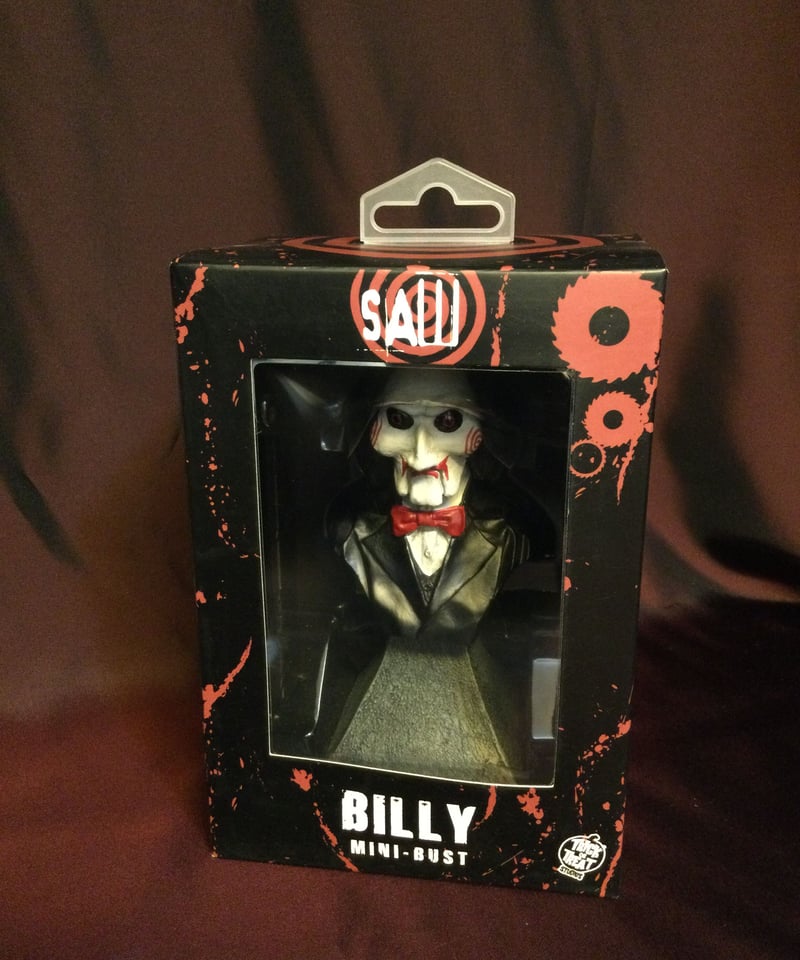 レア！映画『SAW3』ジグソウ ミニフィギュアマスコット付きストラップ★新品 ホラー映画 SAW ジグソウ ミニ フィギュア アメリカ雑貨 人気