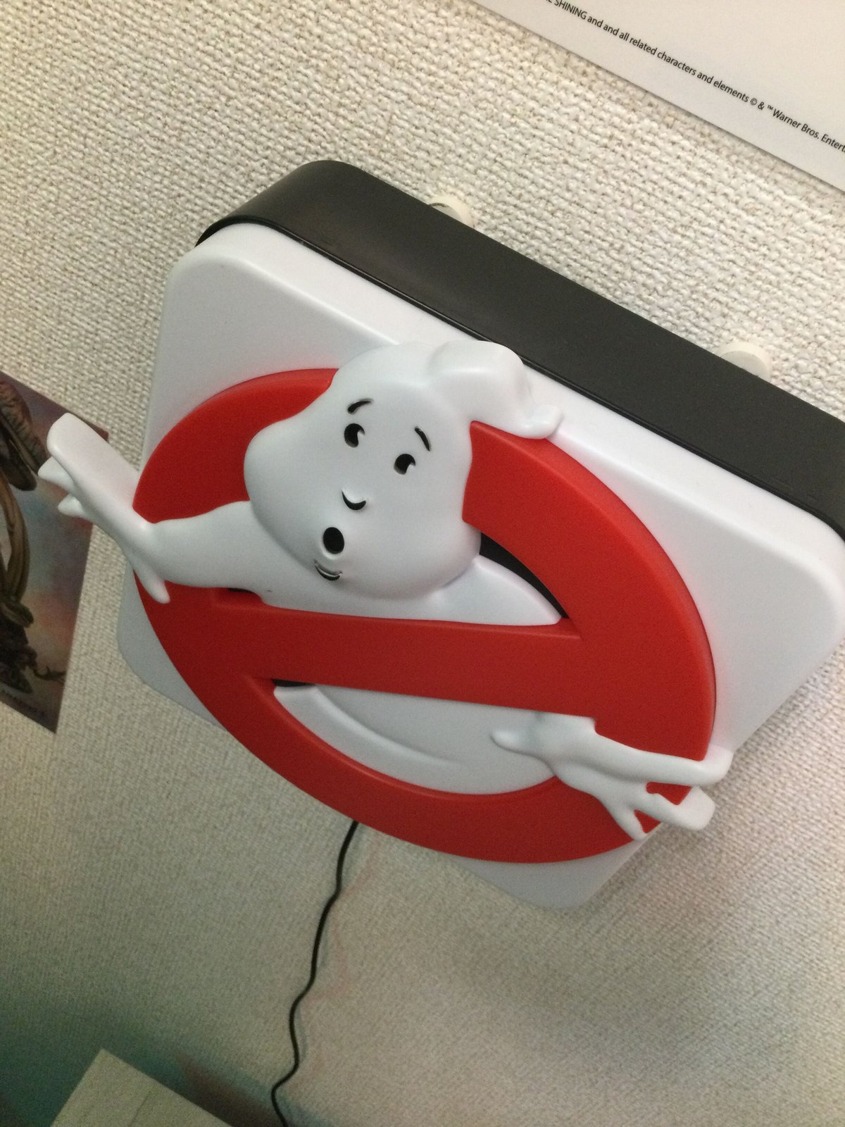 【新品】ゴーストバスターズ　3D ロゴランプ　照明 再入荷！》『ゴーストバスターズ』ロゴマークの LEDデスクランプ