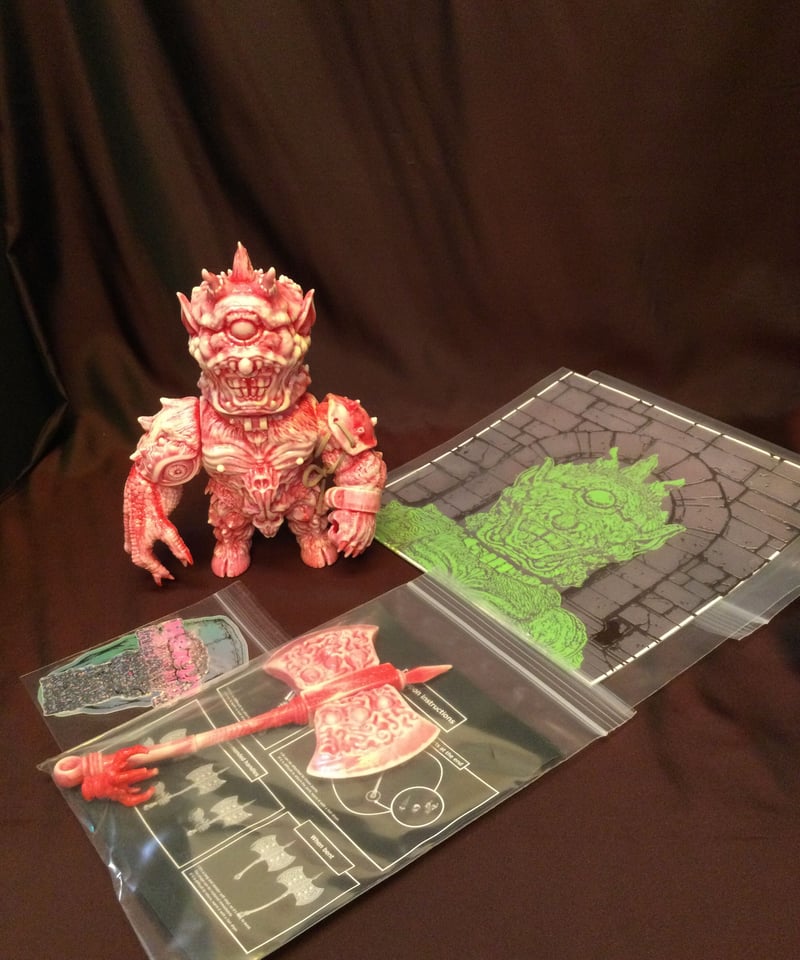 もうこやま・サイクロプス（赤マーブル） | スタチューギャラリー