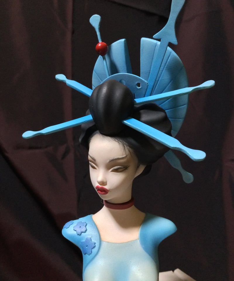 オーバーダード女剣士1/8 22cm ガレージキット　アトリエ福崎完成品刺青塗装 オーバーダード女剣士1/8 22cm ガレージキット アトリエ福崎完成