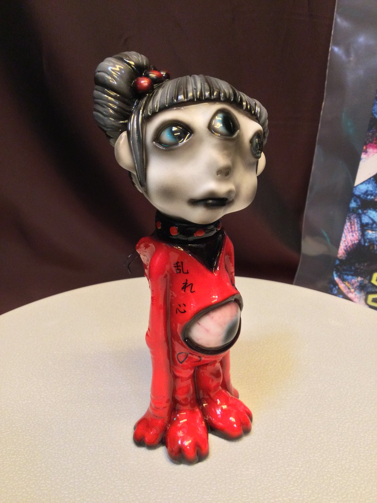 悪玉菌製造工場 MeeeeeYO ソフビ　フィギュア　ミーヨ 楽天市場】悪玉菌製造工場/ MeeeeeYo（ミーヨ）/クラック塗装/デビル