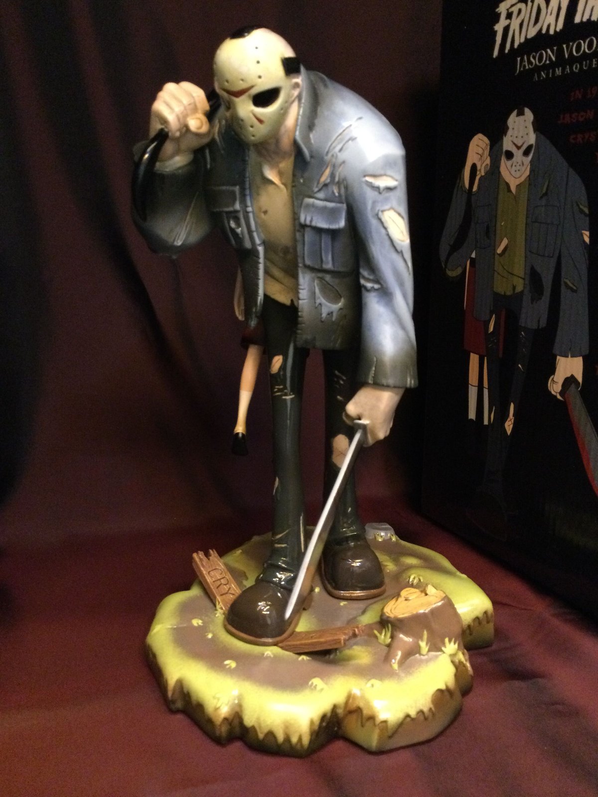 13日の金曜日ジェイソンホーヒーズ・アニメイティッドスタチュー