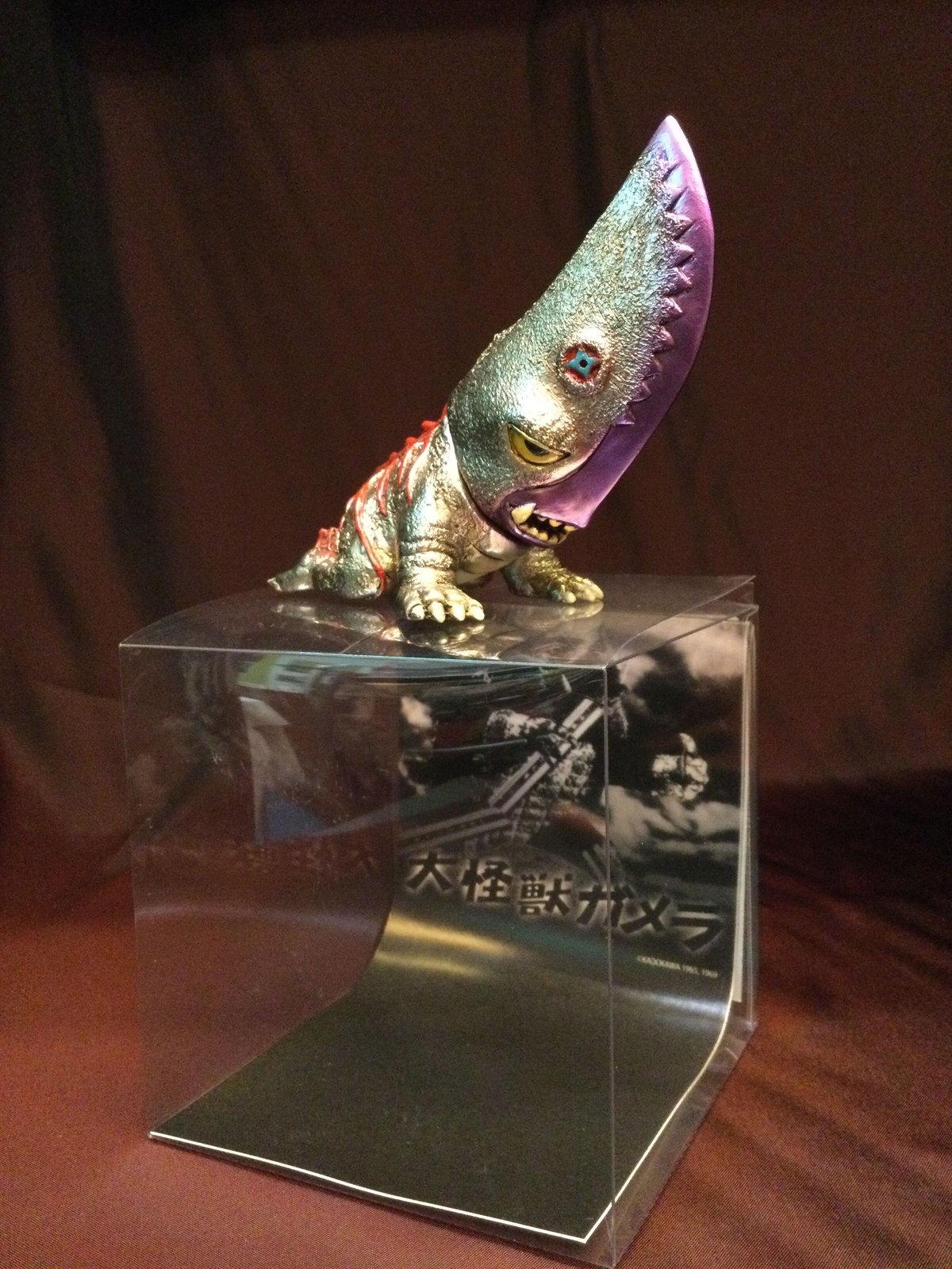 シカルナ工房 CUBE イリス&ガメラ 京都決戦ver. 台座付 炎上カラー2体 シカルナ工房】ガメラ＆ギャオス1995 CUBE【市街地決戦カラーver