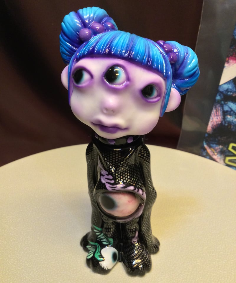 悪玉菌製造工場 ソフビ　meeeeeyo 楽天市場】悪玉菌製造工場/ MeeeeeYo（ミーヨ）/クラック塗装/デビル