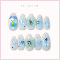 【現品販売】まじかるちいかわ♡ハチワレ ネイルチップ