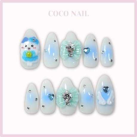 【現品販売】まじかるちいかわ♡ハチワレ ネイルチップ