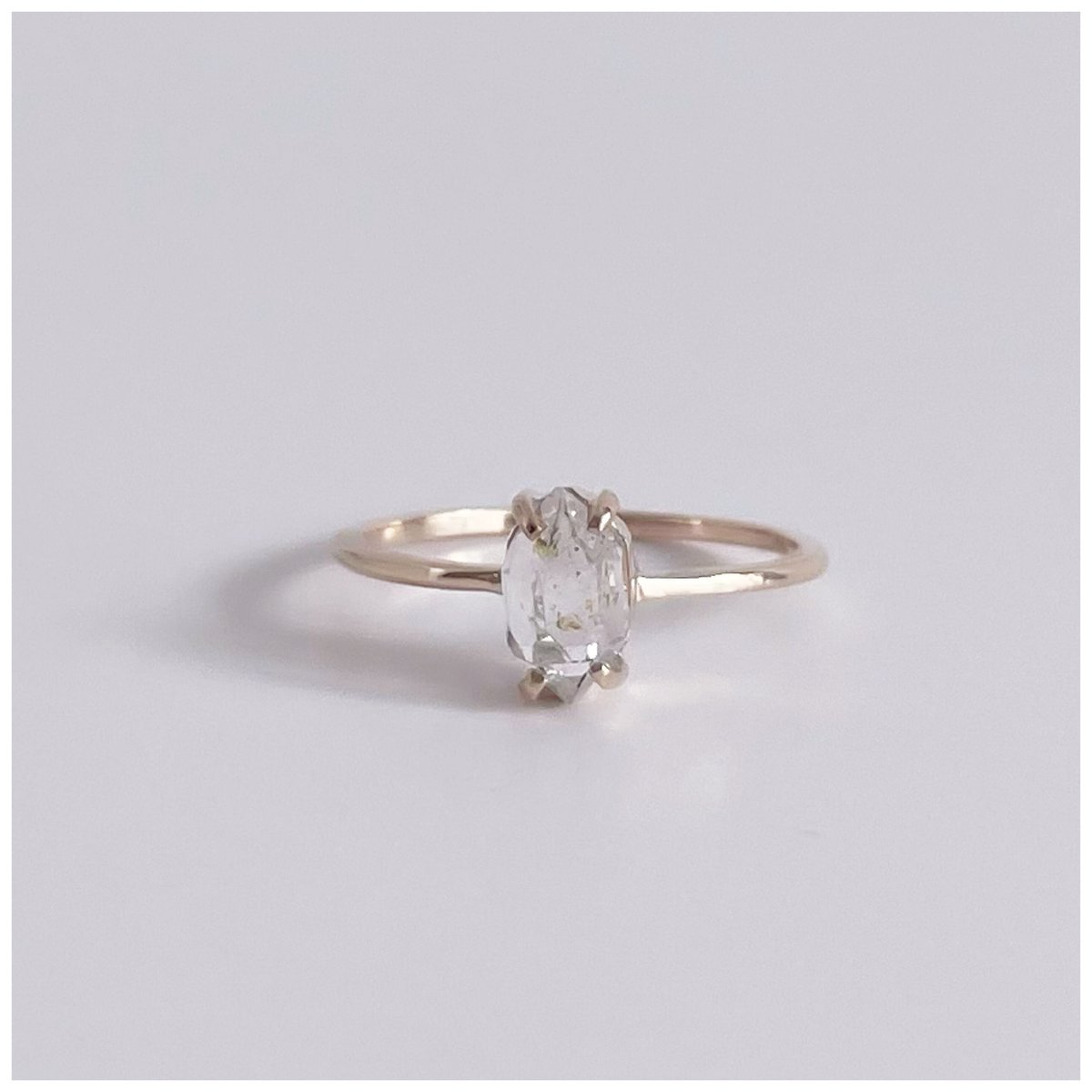 独特な透明感ハーキマーダイヤモンドリングオーダー品 ハーキマーダイヤ リング ＊ Herkimer Ring ◎ | NATSU WORKS