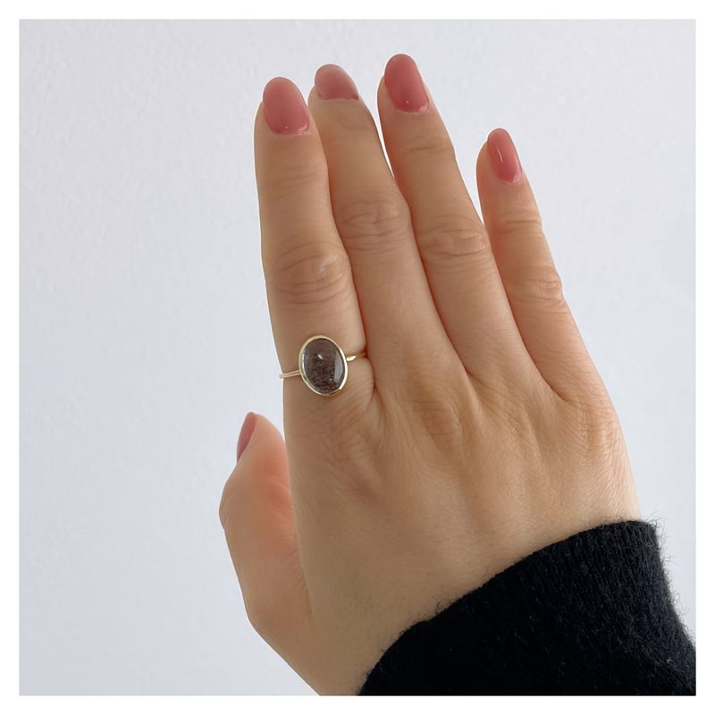 モスアクアマリン リング【K10/10号】 | soeru jewelry