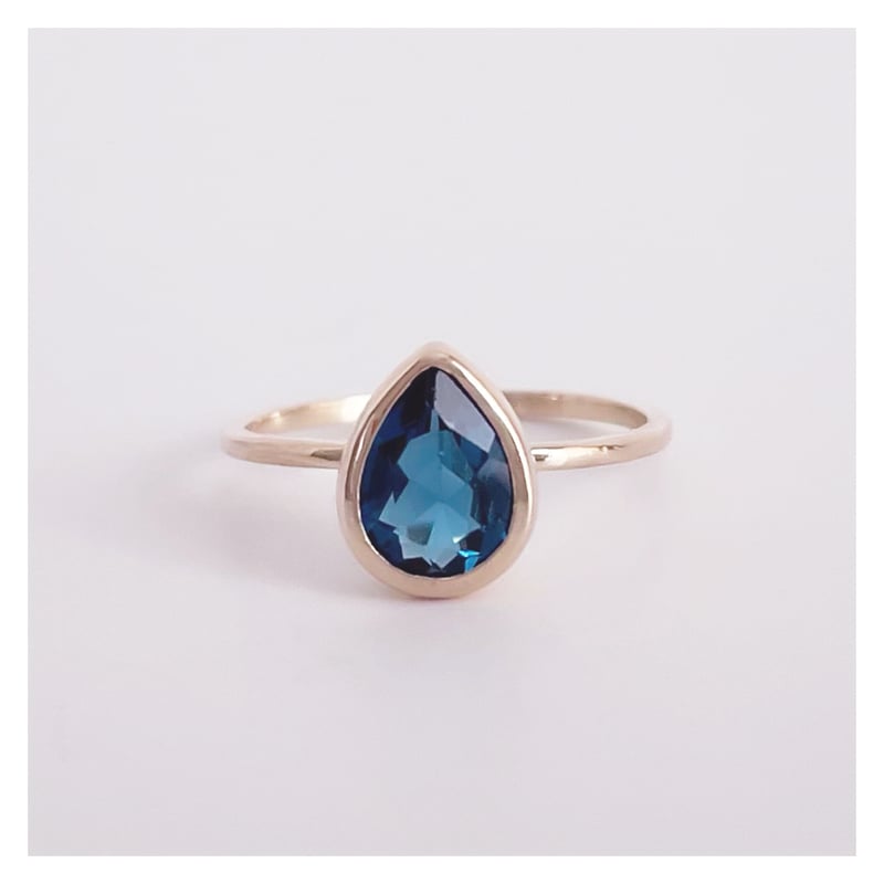 ロンドンブルートパーズ リング【K10/10号】 | soeru jewelry