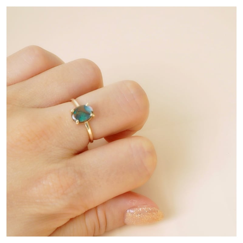 ボルダーオパール リング【K10/10号】 | soeru jewelry