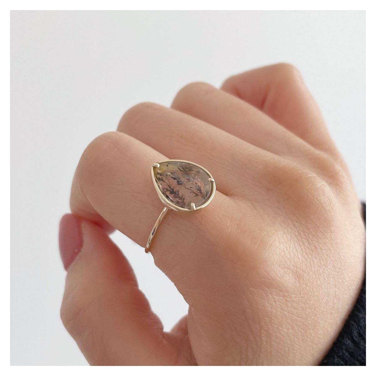 デンドリティッククォーツ リング【K10/13号】 | soeru jewelry デンドリティッククォーツ リング【K10/13号】 | soeru jewelry