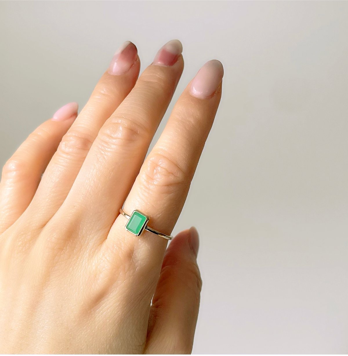 クリソプレーズ リング【K10/ 14号】 | soeru jewelry