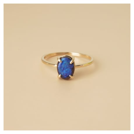 K10ボルダーオパールリング 四角 ボルダーオパール | STORES