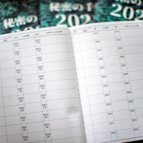 【完売御礼】秘密の手帳2023【A5サイズ】（秘密の音声2023付)