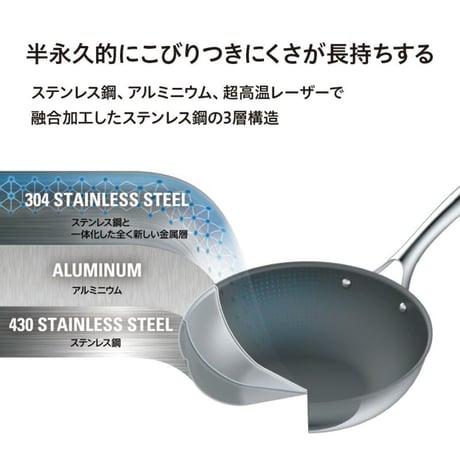 CORELLE（コレール） DuraNano（デュラナノ） フライパン26cm/ CSFP26SV　[IH対応][7831-1]