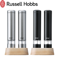【Russell Hobbs/ラッセルホブス】 電動ペッパーミル ソルト＆ペッパー ミニ（2本入り）7933JP/7933JP-BK