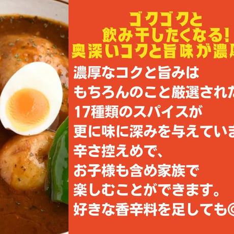 【スープカレーのハンジロー】安曇野チキンスープカレー 【鶏肉/チキンカレー/コク/17種類のスパイス】 【化学調味料・保存料不使用の無添加】 【松本カリー】[長野県安曇野市] [7833-1]