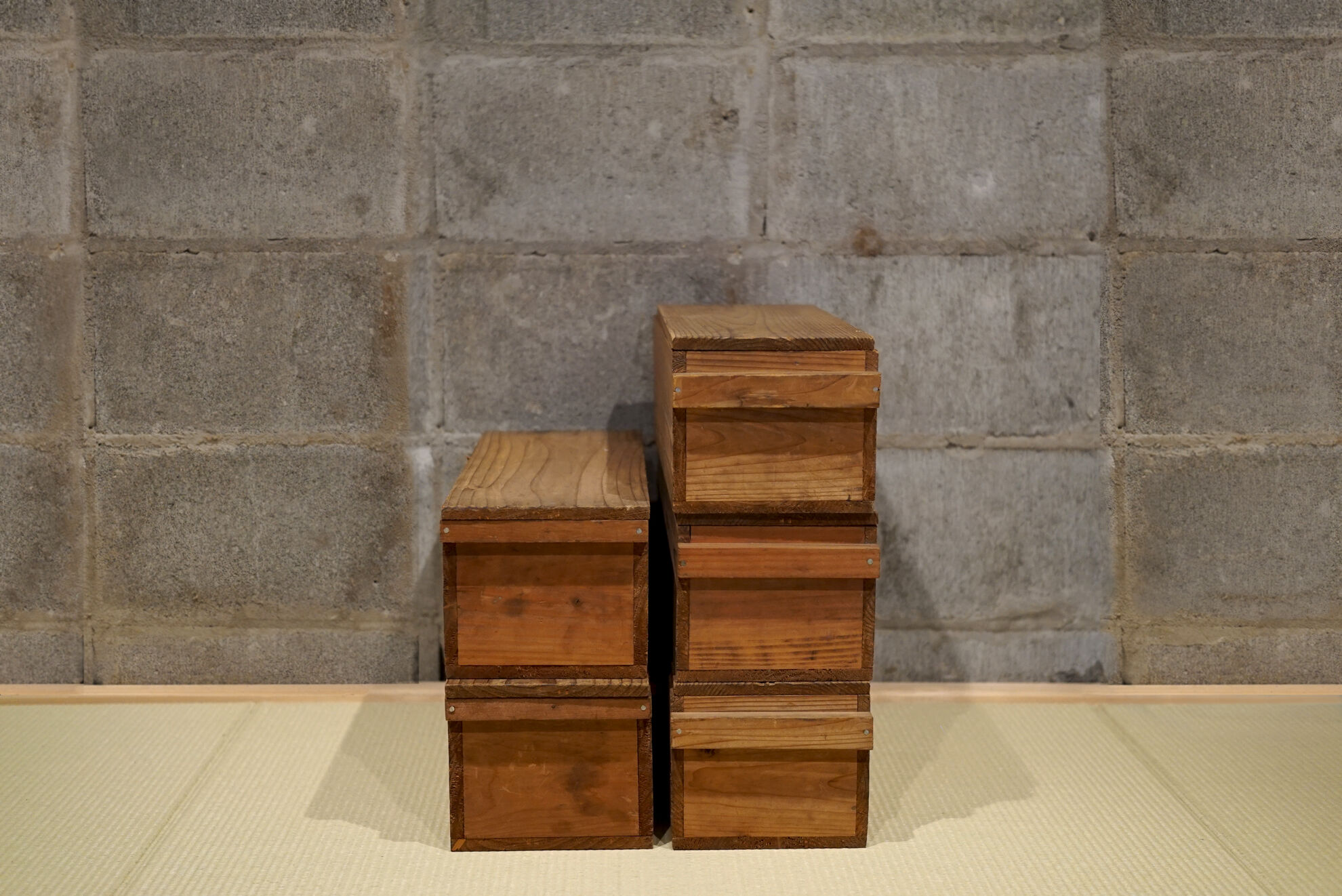 空箱 木箱 古道具 時代箱 古美術 高約34cm original