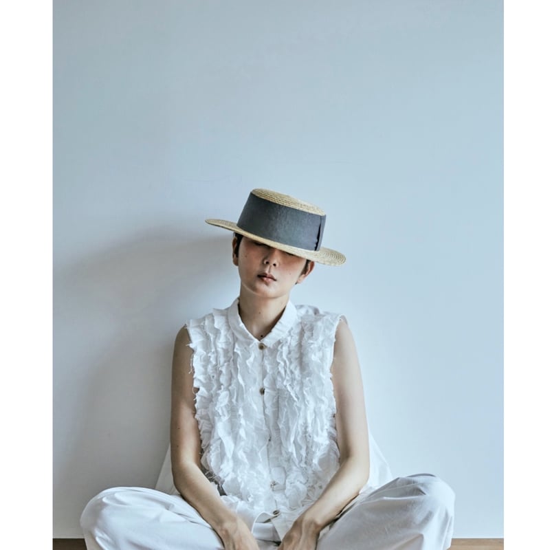 RIFFLE BLOUSE VEST / off white | fofofofa