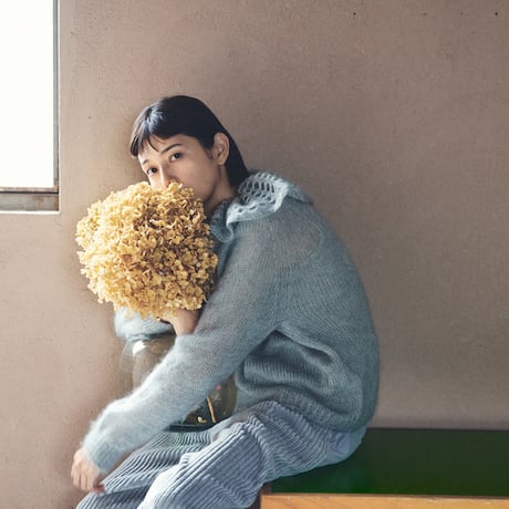 PETAL mohair mix knit / L.blue