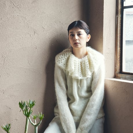 PETAL mohair mix knit / off.white