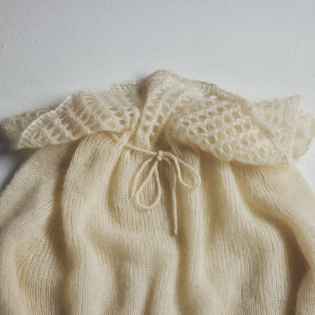 PETAL mohair mix knit / off.white