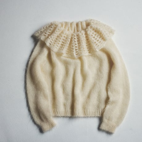PETAL mohair mix knit / off.white