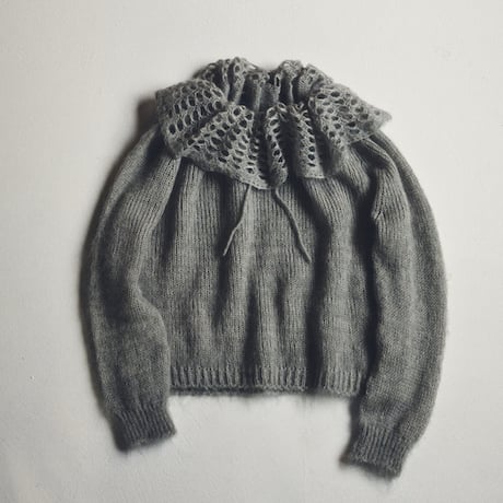 PETAL mohair mix knit / L.blue