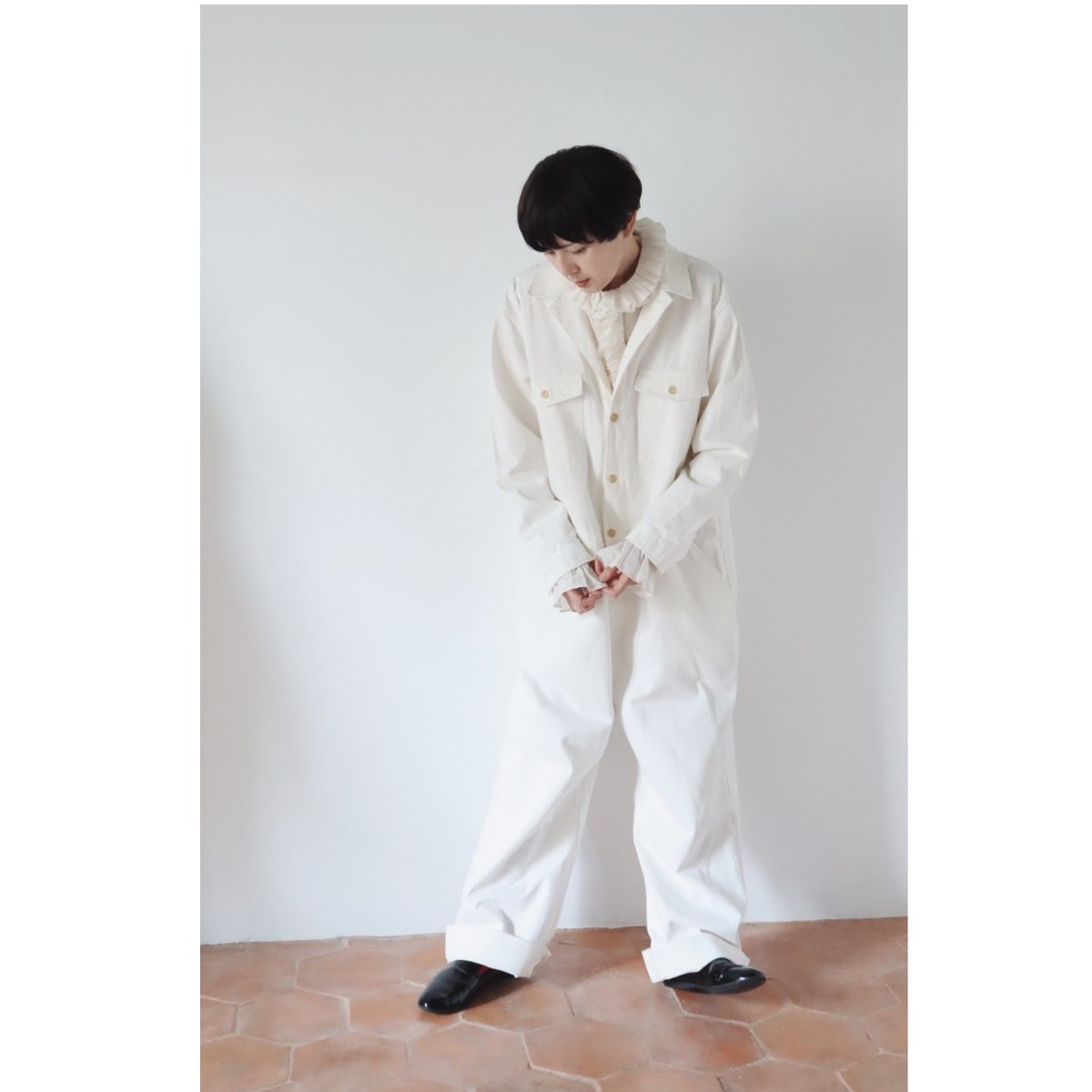 e*e様 fofofofa 『LEI BLOUSE』 / WHITE STRIP LEI BLOUSE / WHITE STRIPE | fofofofa