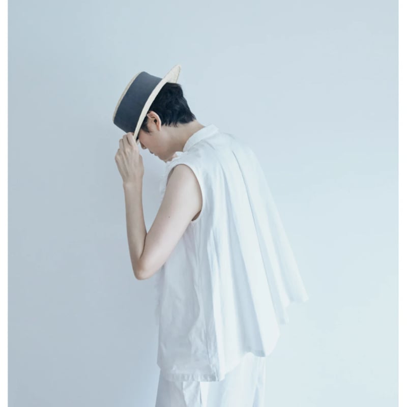RIFFLE BLOUSE VEST / off white | fofofofa