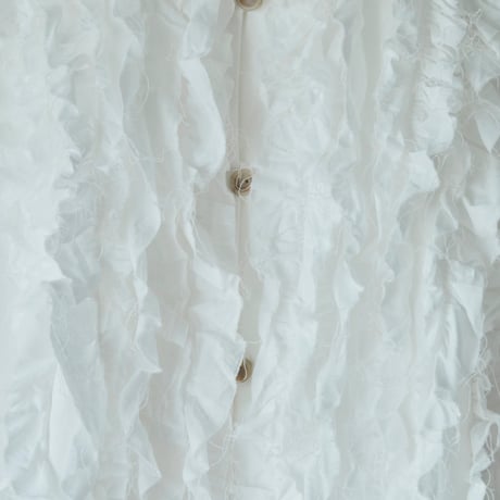 RIFFLE BLOUSE VEST　/ off white