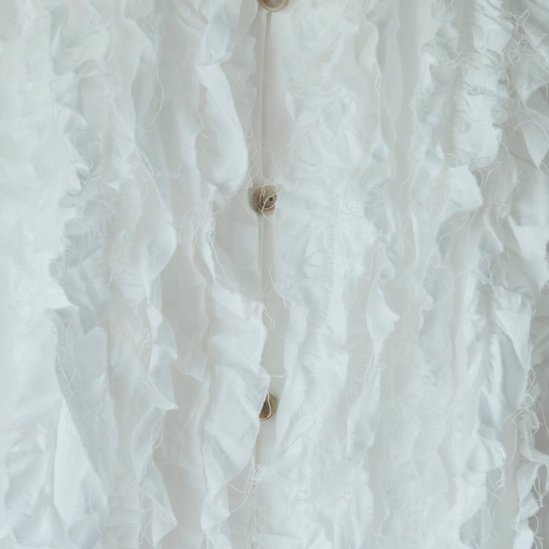 RIFFLE BLOUSE VEST / off white | fofofofa