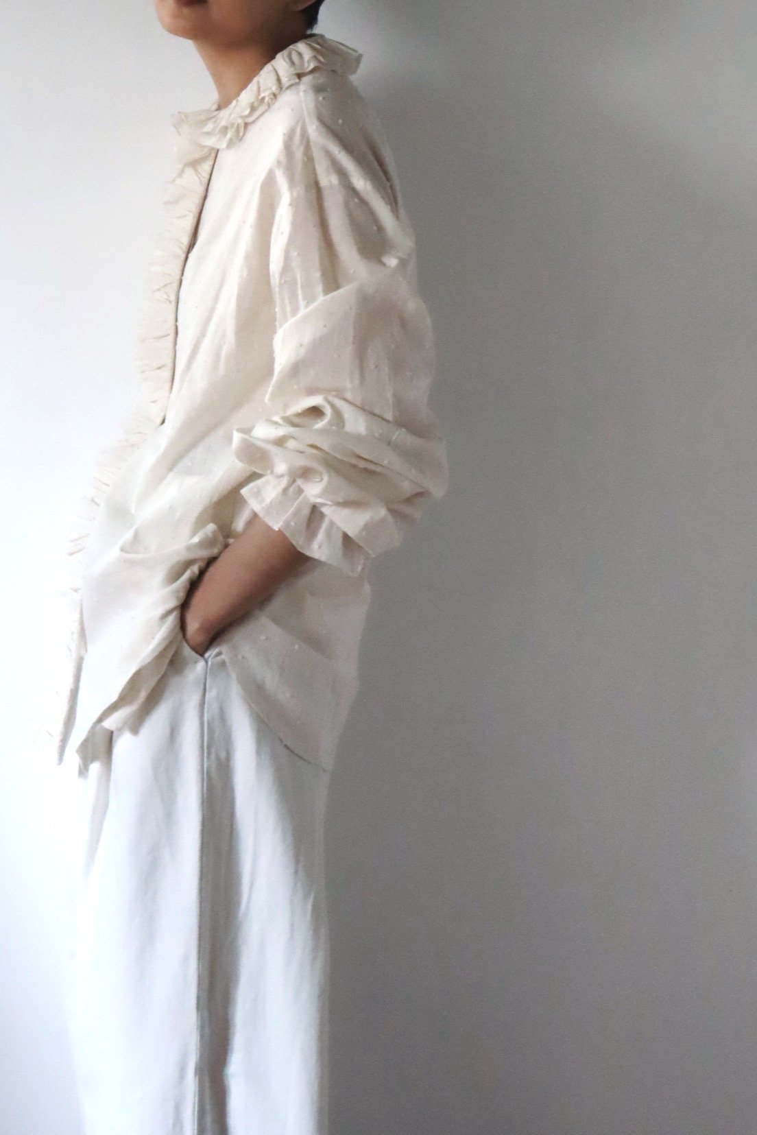 LEI BLOUSE / WHITE DOT | fofofofa