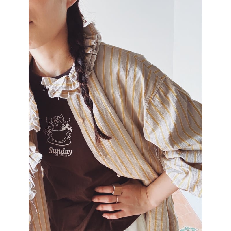 fofofofa 『LEI BLOUSE』 / WHITE STRIPE LEI BLOUSE / WHITE STRIPE | fofofofa
