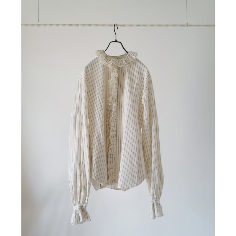 e*e様 fofofofa 『LEI BLOUSE』 / WHITE STRIP LEI BLOUSE / WHITE STRIPE | fofofofa