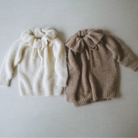 HARVEST KNIT TUNIC for KIDS / WHEAT BEIGE