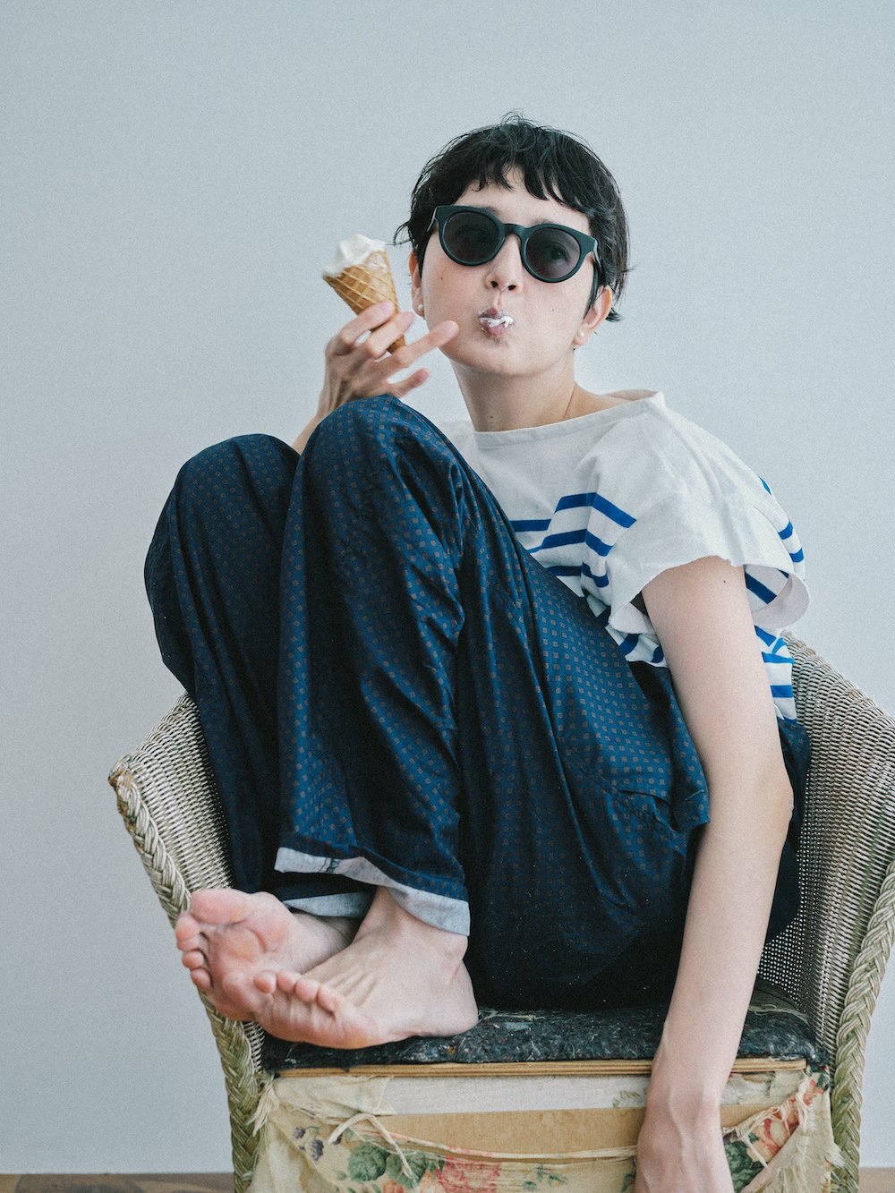 yarmo × fofofofa 『Vacation Suit』/ navy | fofofofa