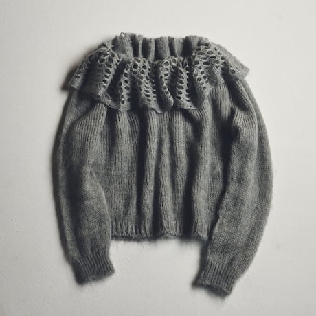 PETAL mohair mix knit / L.blue