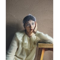 PETAL mohair mix knit / off.white