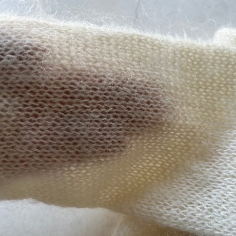 PETAL mohair mix knit / off.white