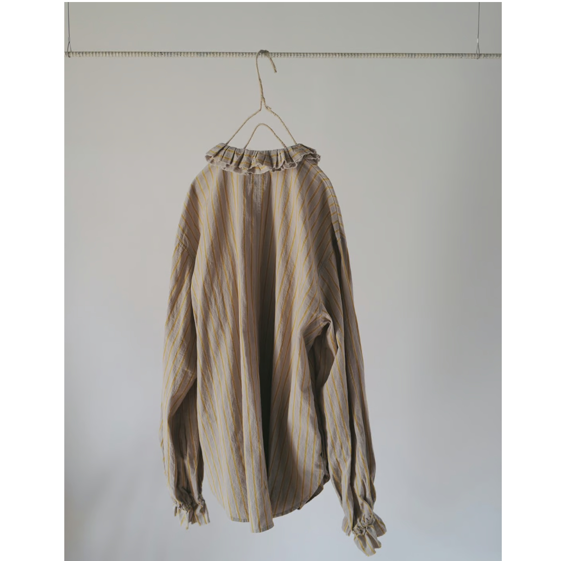 週末価格！fofofofa　LEI BLOUSE　 BLACK STRIPE LEI BLOUSE / BEIGE STRIPE | fofofofa