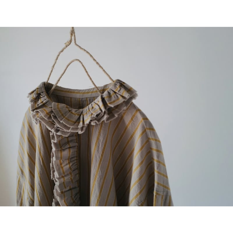【未使用】fofofofa LEI BLOUSE /  LEI BLOUSE / WHITE STRIPE | fofofofa