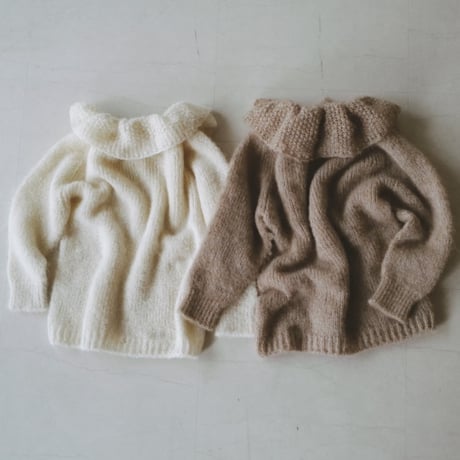 HARVEST KNIT TUNIC for KIDS / WHEAT BEIGE