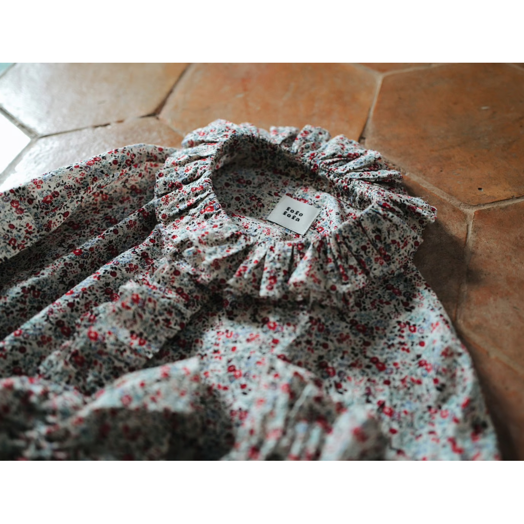 トップス fofofofa LEI BLOUSE / BLACK FLOWER LEI BLOUSE / RED FLOWER | fofofofa