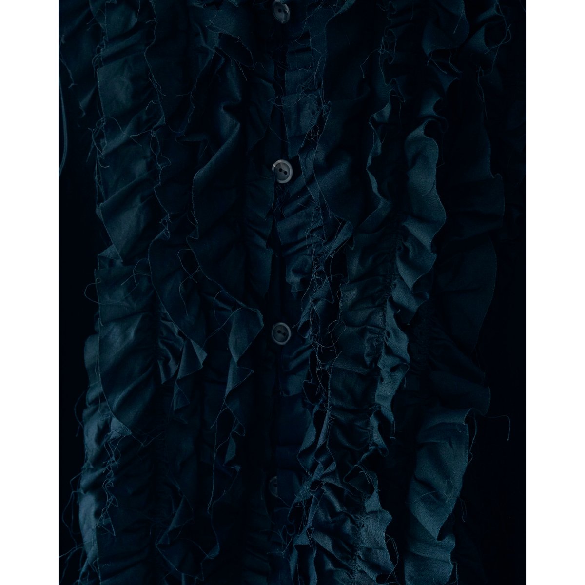 RIFFLE BLOUSE VEST / black | fofofofa
