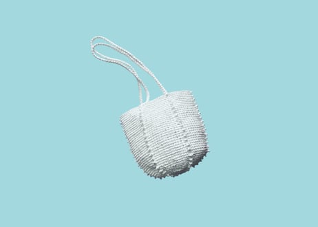 【DIY編み図】latern basket