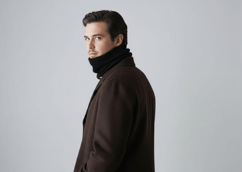 日本製 究極ベビーカシミヤ100％ スヌード リバーシブル elalto