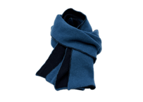 NEW! 日本製　カシミヤ100％ リバーシブルニットマフラー　elalto（エルアルト）BLUE/NAVY