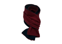 NEW! 日本製　カシミヤ100％ リバーシブルニットマフラー　elalto（エルアルト）WINE/NAVY