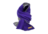 NEW! 日本製　カシミヤ100％ リバーシブルニットマフラー　elalto（エルアルト）PURPLE/GREY